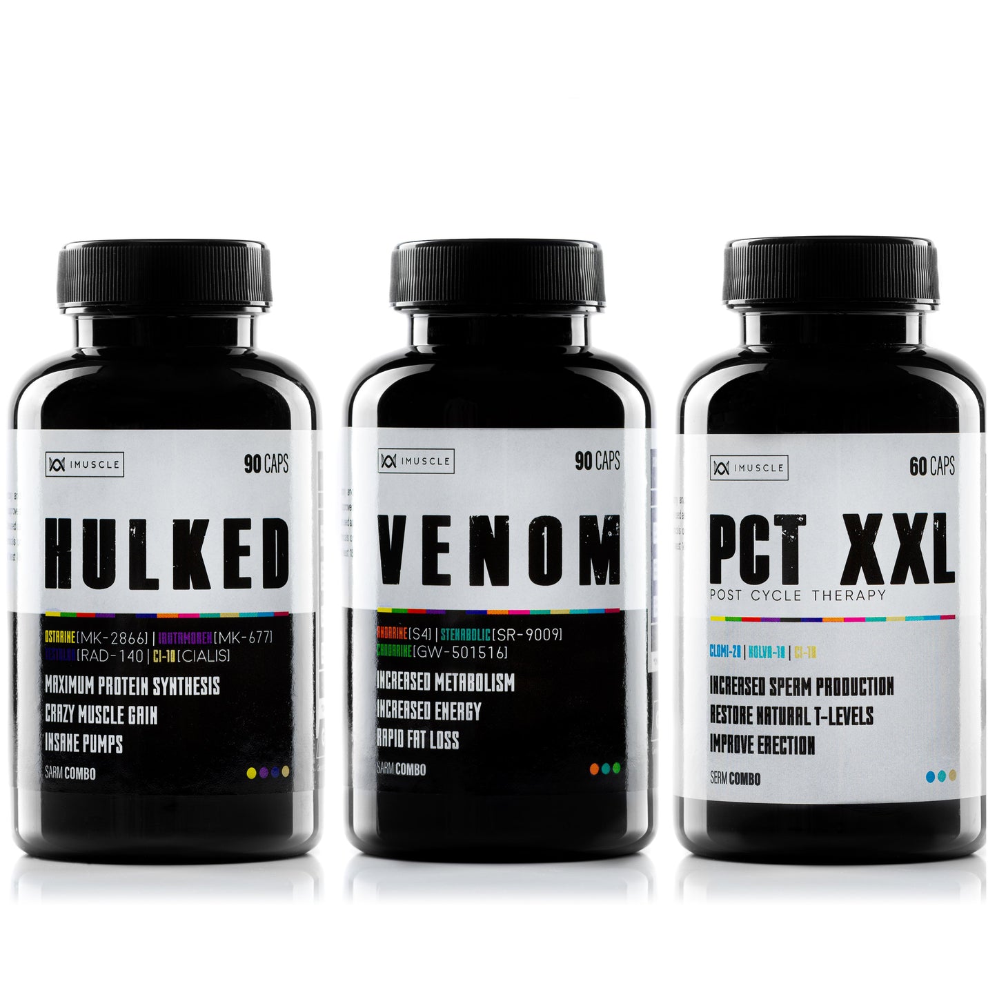 -40% OFF iMuscle STACK HULKED, VENOM, PCT-XXL